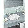 Grohe BauEdge Mono Basin Mixer Tap with Waste - Chrome