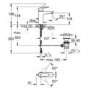 Grohe BauEdge Mono Basin Mixer Tap with Waste - Chrome