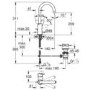GRADE A1 - Grohe BauEdge Single Lever Basin Mixer Tap