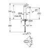 Grohe BauEdge Tall Basin Mixer Tap