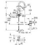 Grohe Start QuickFix Mono Basin Mixer Tap with Waste - Matt Black
