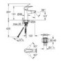 Grohe QuickFix Start Mono Basin Mixer Pull Out Spout with Waste - Chrome