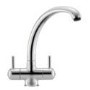 Franke Chrome Twin Lever Quarter Turn Kitchen Mixer Tap - Zurich