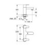 GRADE A1 - Grohe BauEdge Deck Mounted Mixer Tap