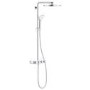 GRADE A1 - Grohe Round Rainshower SmartControl 310 DUO Shower System - Moon White
