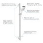 RAINSHOWER SMART ACTIVE 130 CUBE SHOWER RAIL SET