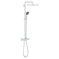 GRADE A1 - Chrome Thermostatic Mixer Shower System - Grohe Vitalio Joy