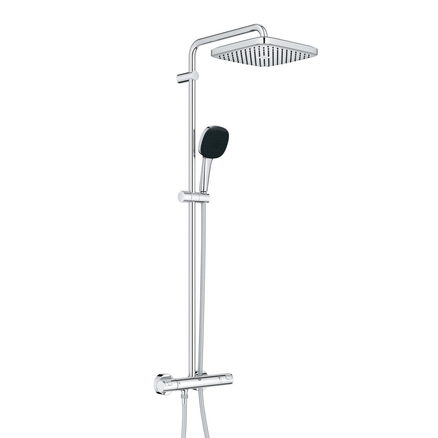 Grohe Chrome Quickfix Vitalio Comfort 250 Shower System With Thermostat For Wall Mounting