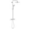Grohe Euphoria 260 Thermostatic Mixer Bar Shower with Round Overhead &amp; Handset