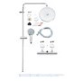 Grohe Euphoria 260 Thermostatic Mixer Bar Shower with Round Overhead & Handset