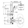 Chrome Thermostatic Mixer Shower System - Grohe Vitalio Joy