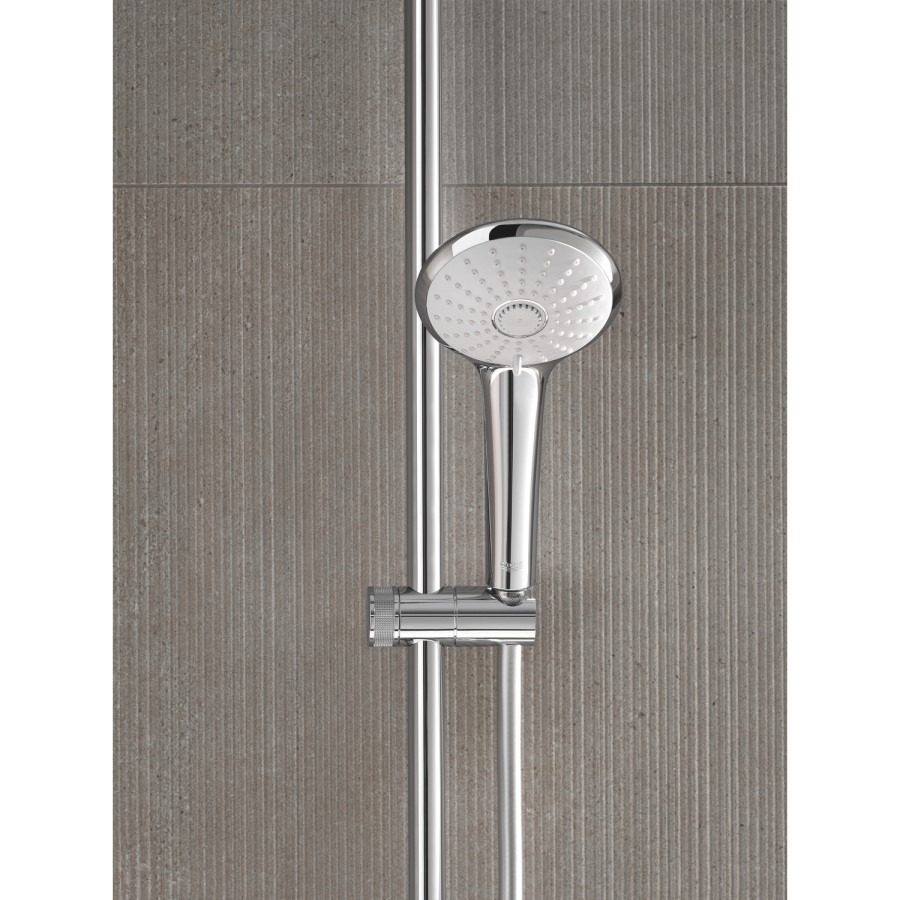 Chrome Thermostatic Mixer Shower System - Grohe Vitalio Joy