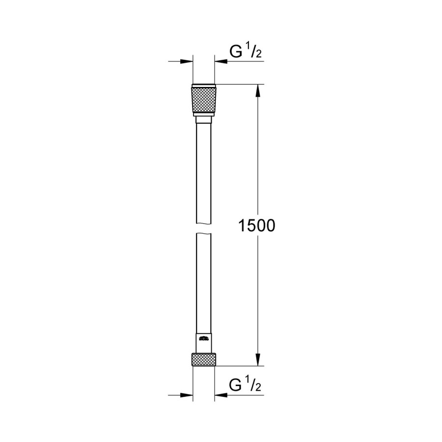 Grohe Silverflex 1.5 Metre Shower Hose
