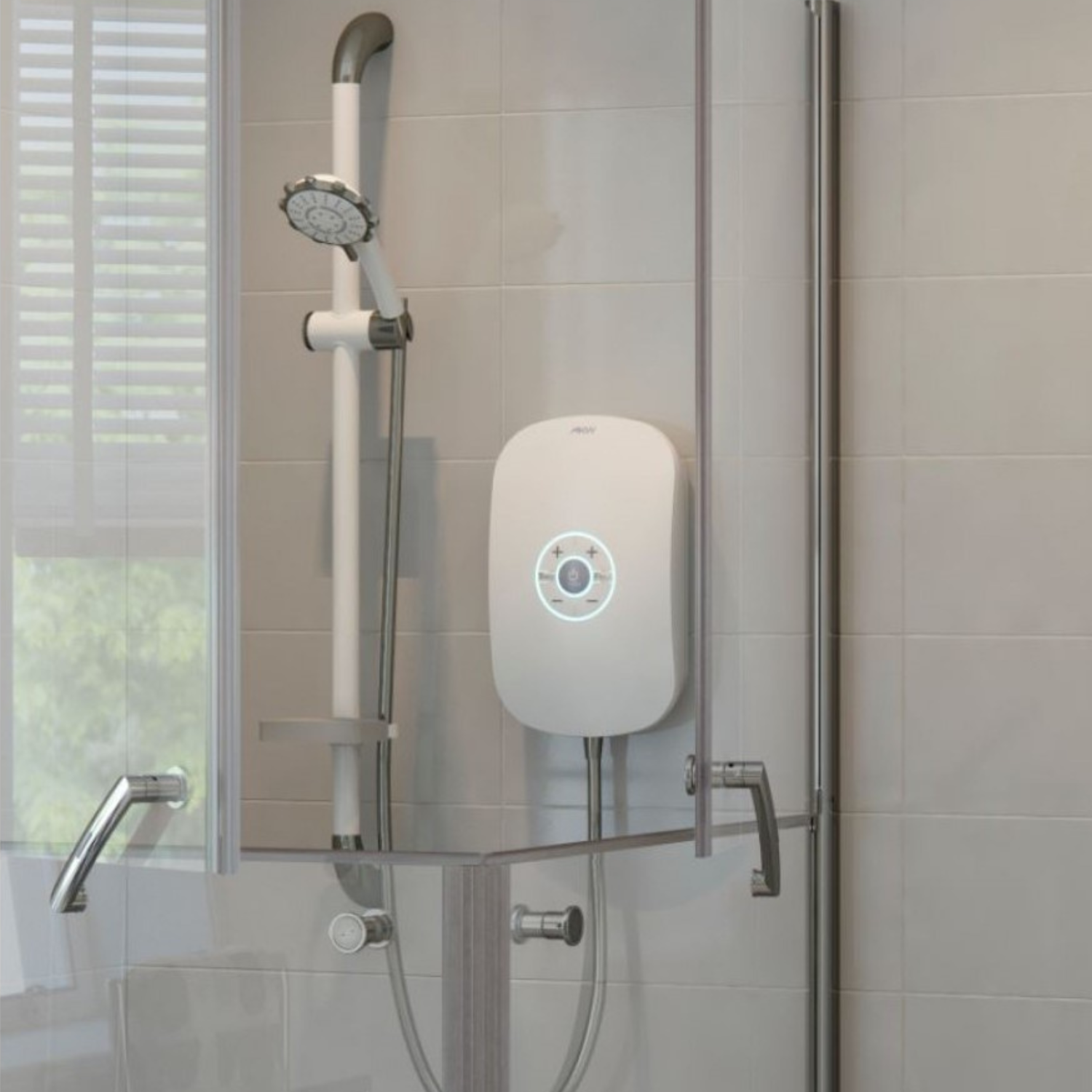 Akw Shower Riser AkW Smartcare Plus 9.5kW Electric Shower - Better Bathrooms
