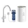 Grohe Red Duo Chrome Instant Boiling Water Tap with M Size Boiler 