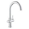 Grohe Red Duo Chrome Instant Boiling Water Tap with M Size Boiler 