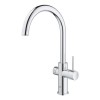 Grohe Red Duo Chrome Instant Boiling Water Tap with M Size Boiler 