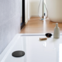 ONLY OPENED - 90mm Black Fast Flow Shower Waste - Wirquin