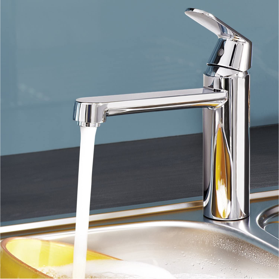 Grohe Eurosmart Chrome Single Lever Kitchen Mixer Tap 