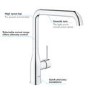 Grohe Chrome Single Lever Kitchen Mixer Tap