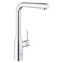 Grohe Chrome Single Lever Pull Out Spray Kitchen Mixer Tap