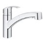 Grohe Eurosmart Chrome Single Lever Pull Out Spray Kitchen Mixer Tap