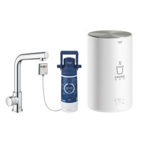 GRADE A1 - Box Opened Grohe Red Mono Instant Boiling Water Tap Single Lever with M size Boiler in Chrome