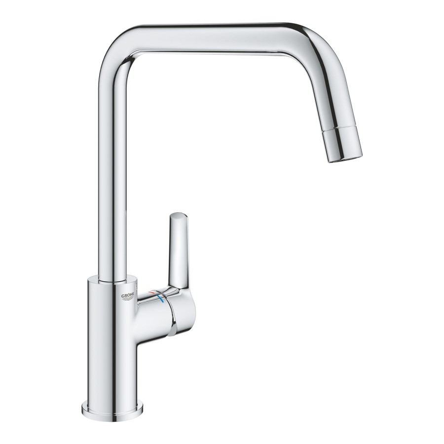 Grohe Quickfix Start Single Lever Monobloc Kitchen Mixer Tap - Chrome
