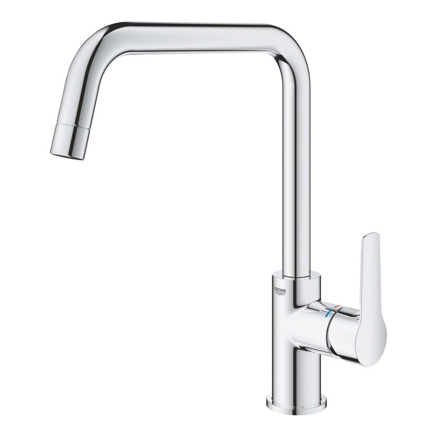 Grohe Quickfix Start Single Lever Monobloc Kitchen Mixer Tap - Chrome