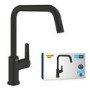 Grohe Quickfix Start Single Lever Monobloc Kitchen Mixer Tap - Black