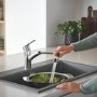 Grohe Start Quick Fix Black Pull Out Monobloc Kitchen Sink Mixer Tap