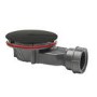 ONLY OPENED - 90mm Black Fast Flow Shower Waste - Wirquin