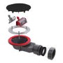 ONLY OPENED - 90mm Black Fast Flow Shower Waste - Wirquin