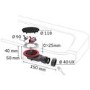 ONLY OPENED - 90mm Black Fast Flow Shower Waste - Wirquin
