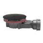 ONLY OPENED - 90mm Black Fast Flow Shower Waste - Wirquin