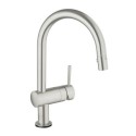 A1/31358DC0 ONLY OPENED - Minta Touch Electronic Single Lever Kitchen Mixer Tap - SuperSteel