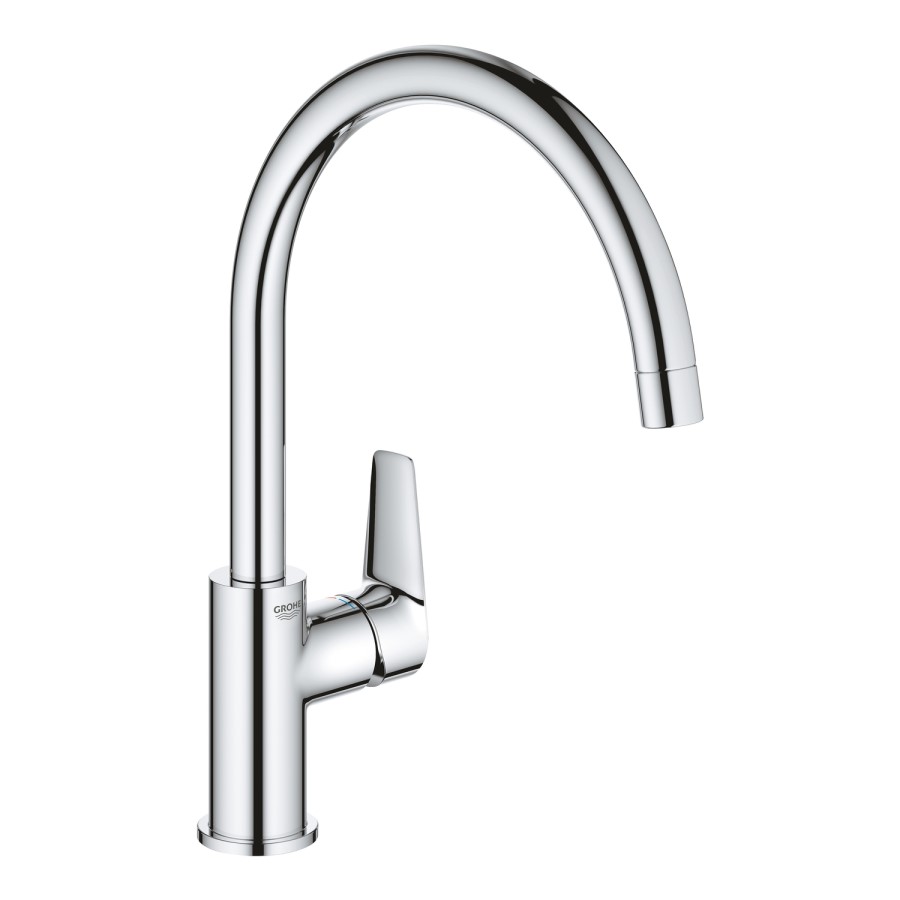 ONLY OPENED - Grohe BauEdge Single Lever Monobloc Mixer Kitchen Tap- Chrome
