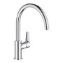 Grohe BauEdge Chrome Single Lever Monobloc Kitchen Sink Mixer Tap