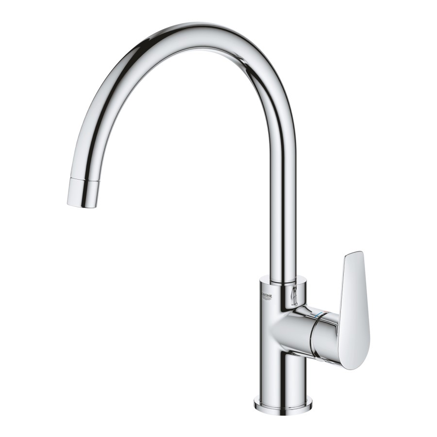 ONLY OPENED - Grohe BauEdge Single Lever Monobloc Mixer Kitchen Tap- Chrome
