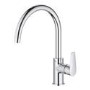 Grohe BauEdge Chrome Single Lever Monobloc Kitchen Sink Mixer Tap