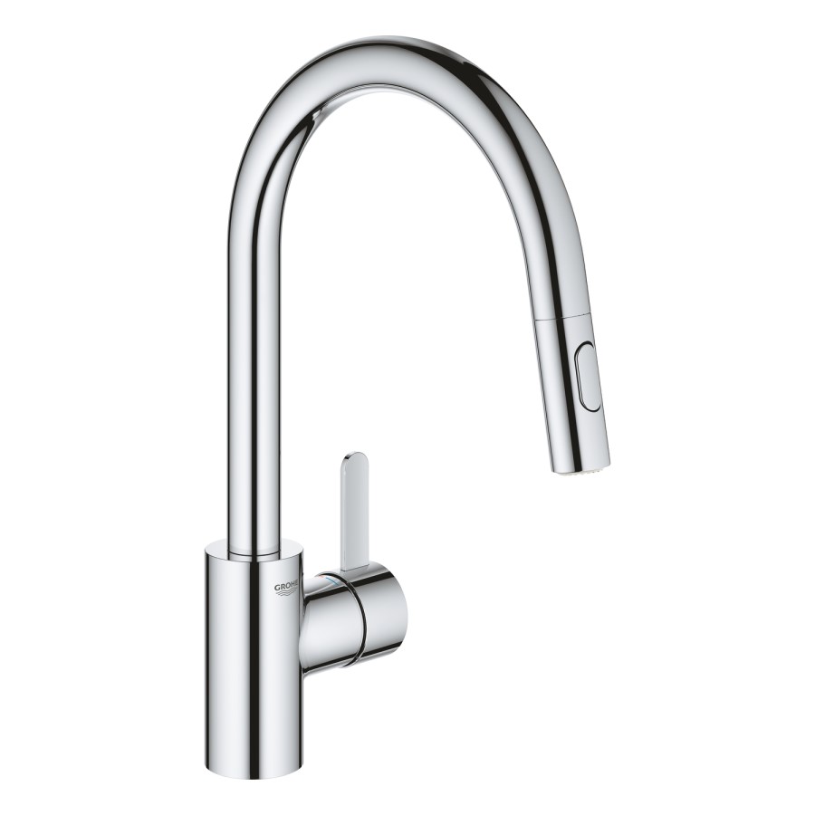 Grohe Eurosmart Chrome Single Lever Pull Out Kitchen Mixer Tap