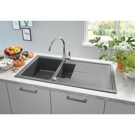 Grohe Eurosmart Chrome Single Lever Pull Out Kitchen Mixer Tap