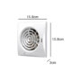HiB Hush White Wall Mounted Bathroom Extractor Fan with Timer