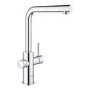 Grohe Blue Sparkling Water Smart Pull Out Spray Kitchen Tap - Chrome
