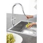 Grohe Chrome C-Spout Blue Home Duo Starter Kit with Pull out Spray