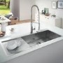 ALMOST PERFECT - Grohe K1000 1 Bowl Inset Kitchen Sink & Drainer - Stainless Steel