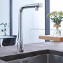 Grohe Zedra Chrome Single Lever Smart Control Pull Out Spray Kitchen Mixer Tap