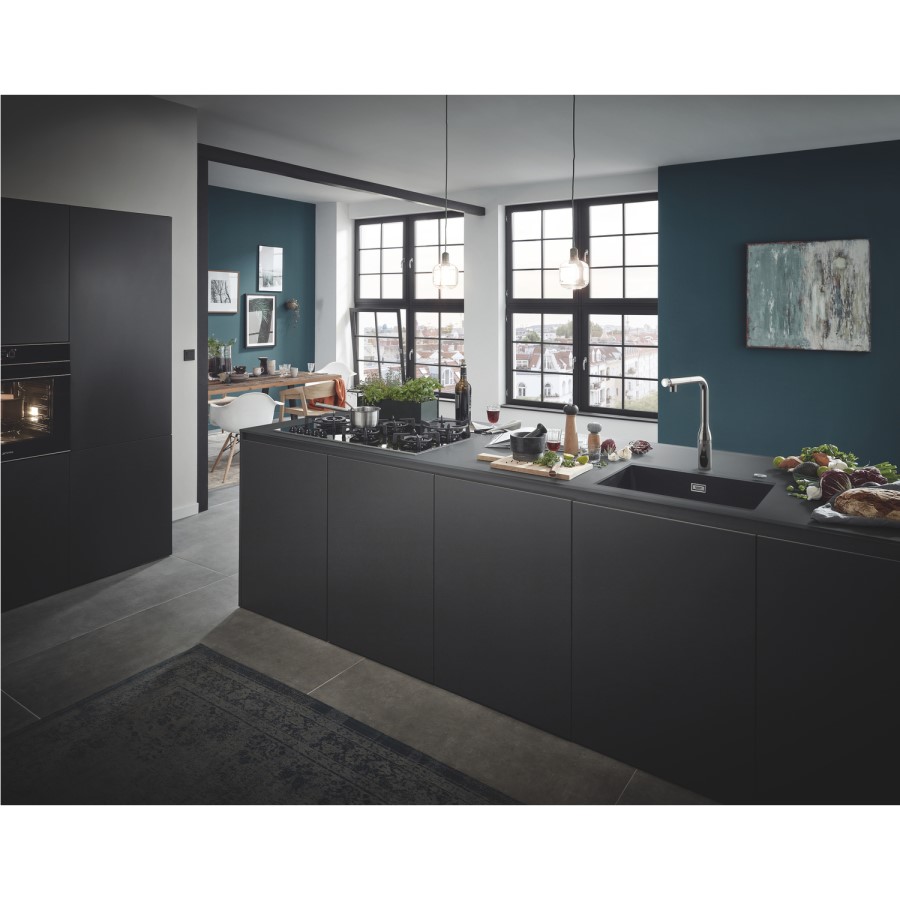 Grohe Chrome Single Lever Smart Control Pull Out Spray Kitchen Tap