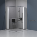 321104/SP Nymas Doc M Concealed Showering Pack Disibility Bathroom Suite with Polished Fixings