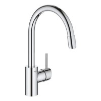 GRADE A1 - Box Opened Grohe Concetto Chrome Pull Out Spray Single Lever Mixer Kitchen Tap
